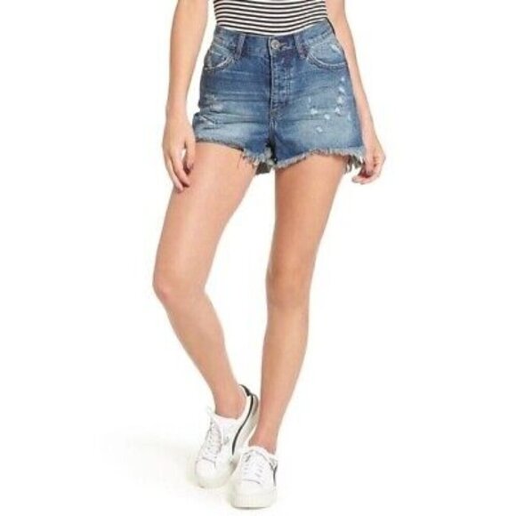 One Teaspoon High Waisted Bonita Shorts - Picture 1 of 12